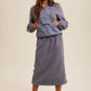 Janie Fleece Midi Skirt
