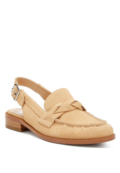 Nemykin Woven Strap Slingback Loafers