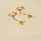Pearlette 18K Gold Non-Tarnish Pearl Mermaid Tail Earrings