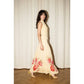 Augustine Floral Hem Draped Maxi Dress