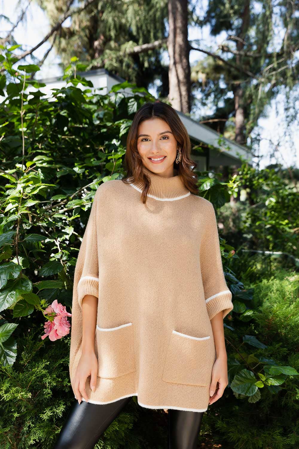 Remi Turtle Neck Poncho