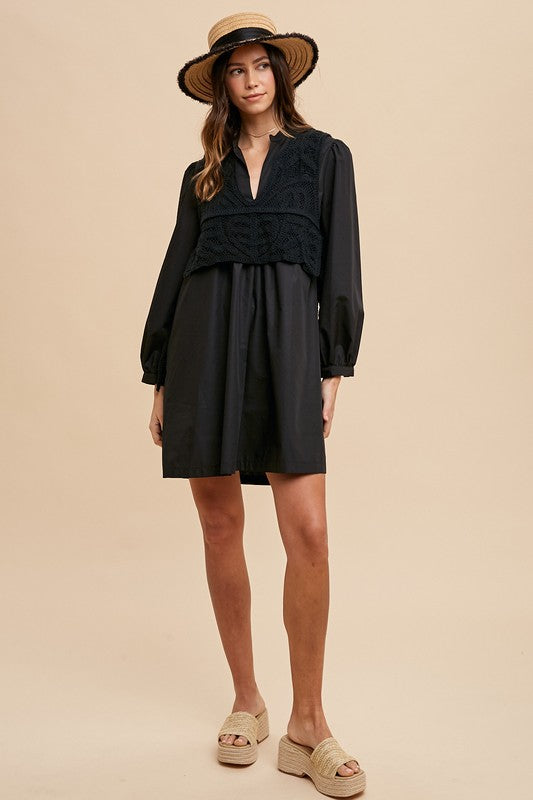 Tolson Shirt Dress - Black