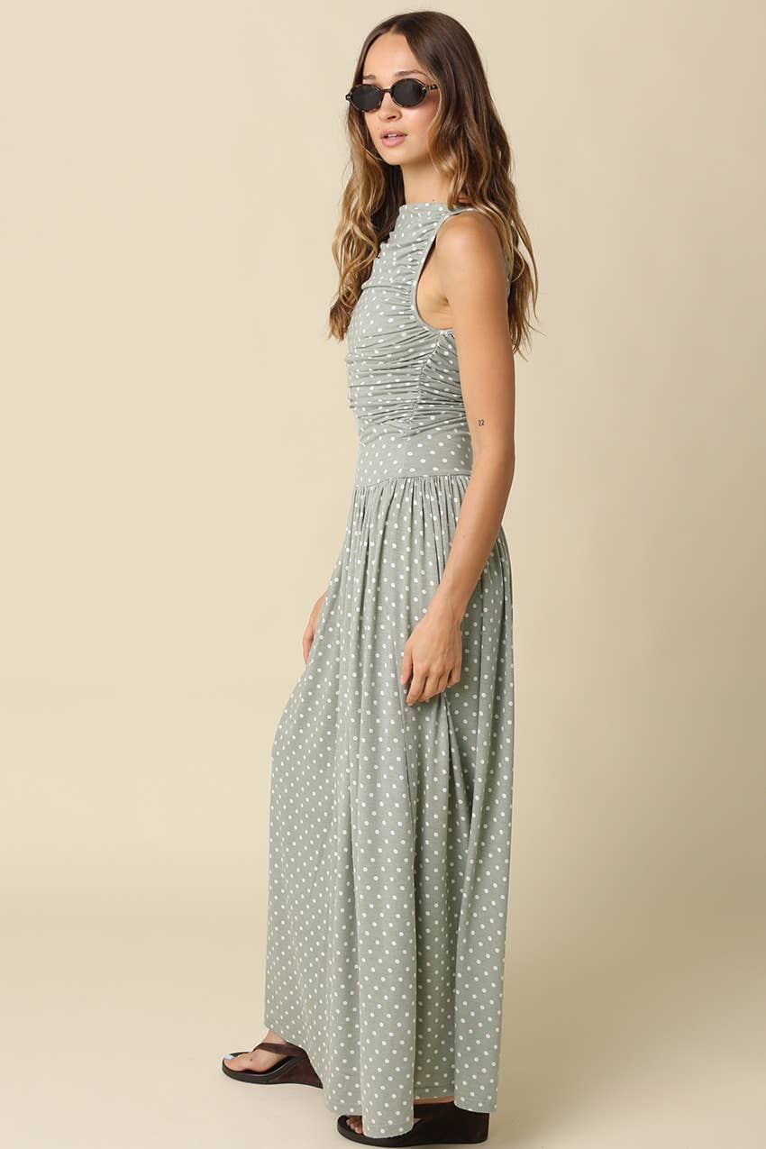 Sienna Polka Dot Maxi Dress