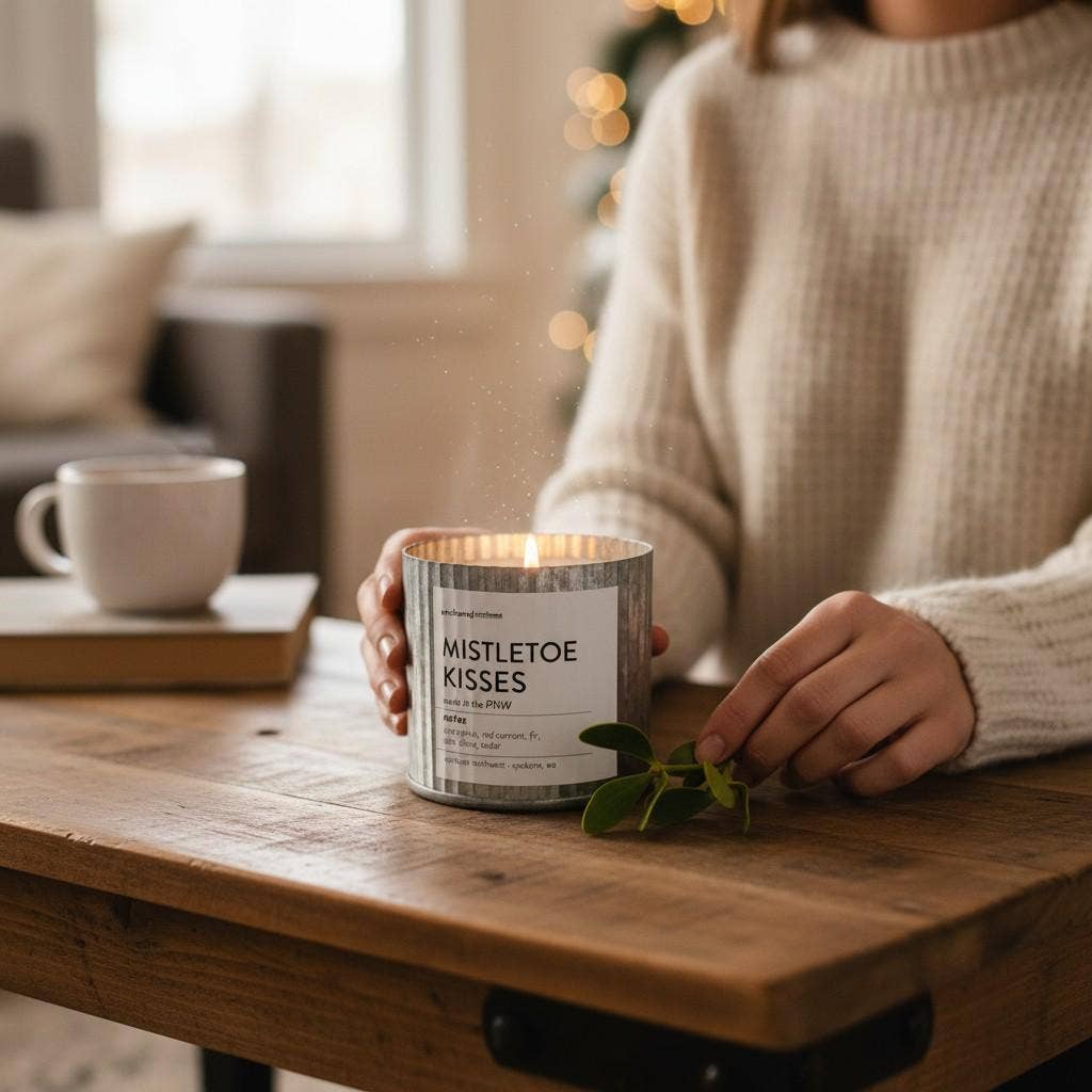 Ocean Shores Rustic Wood Wick Candle