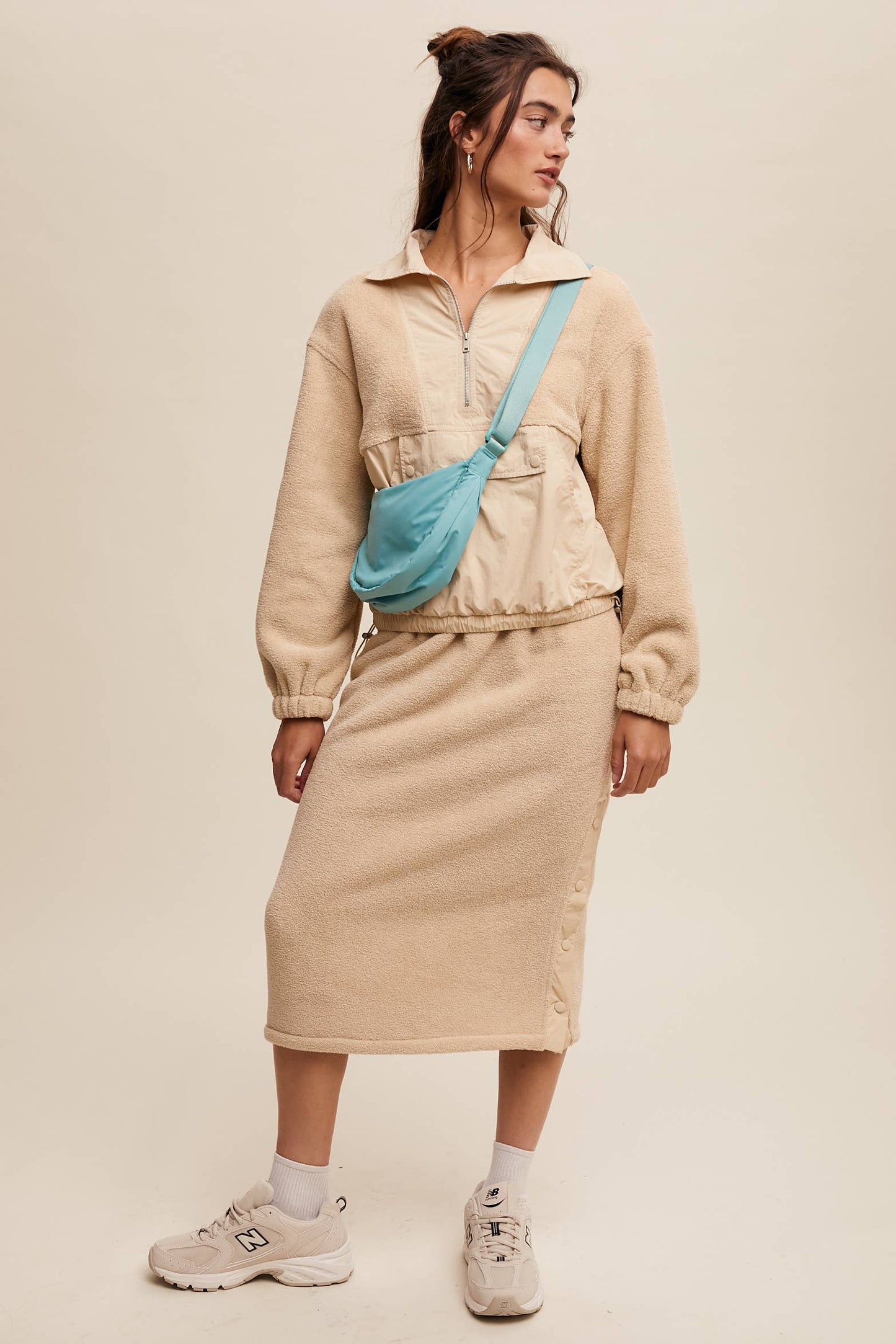 Janie Fleece Midi Skirt