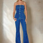 Lennon Stretch Denim Tube Top