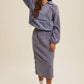 Janie Fleece Midi Skirt