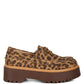 Onglur Leopard Print Suede Oxford Loafers