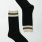 Retro Color Block Wool Blend Crew Socks