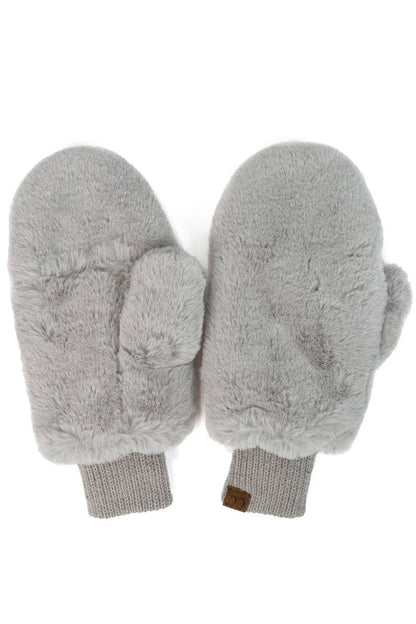 C.C Faux Fur Mittens with Shepherd Lining