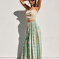 Island Time Smocked Hip Midi Skirt