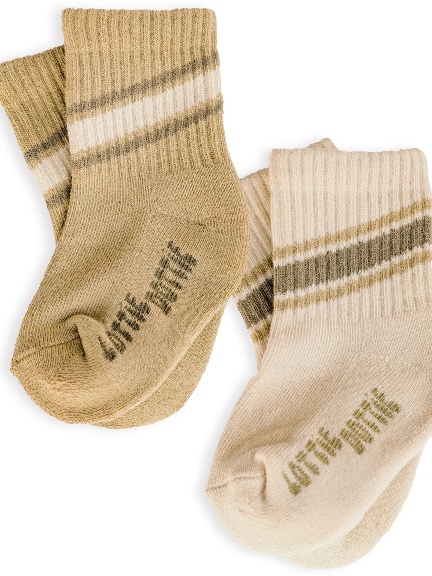 Baby/Toddler Half-Crew Socks 2-Pack, Chill Pill Stripe Set