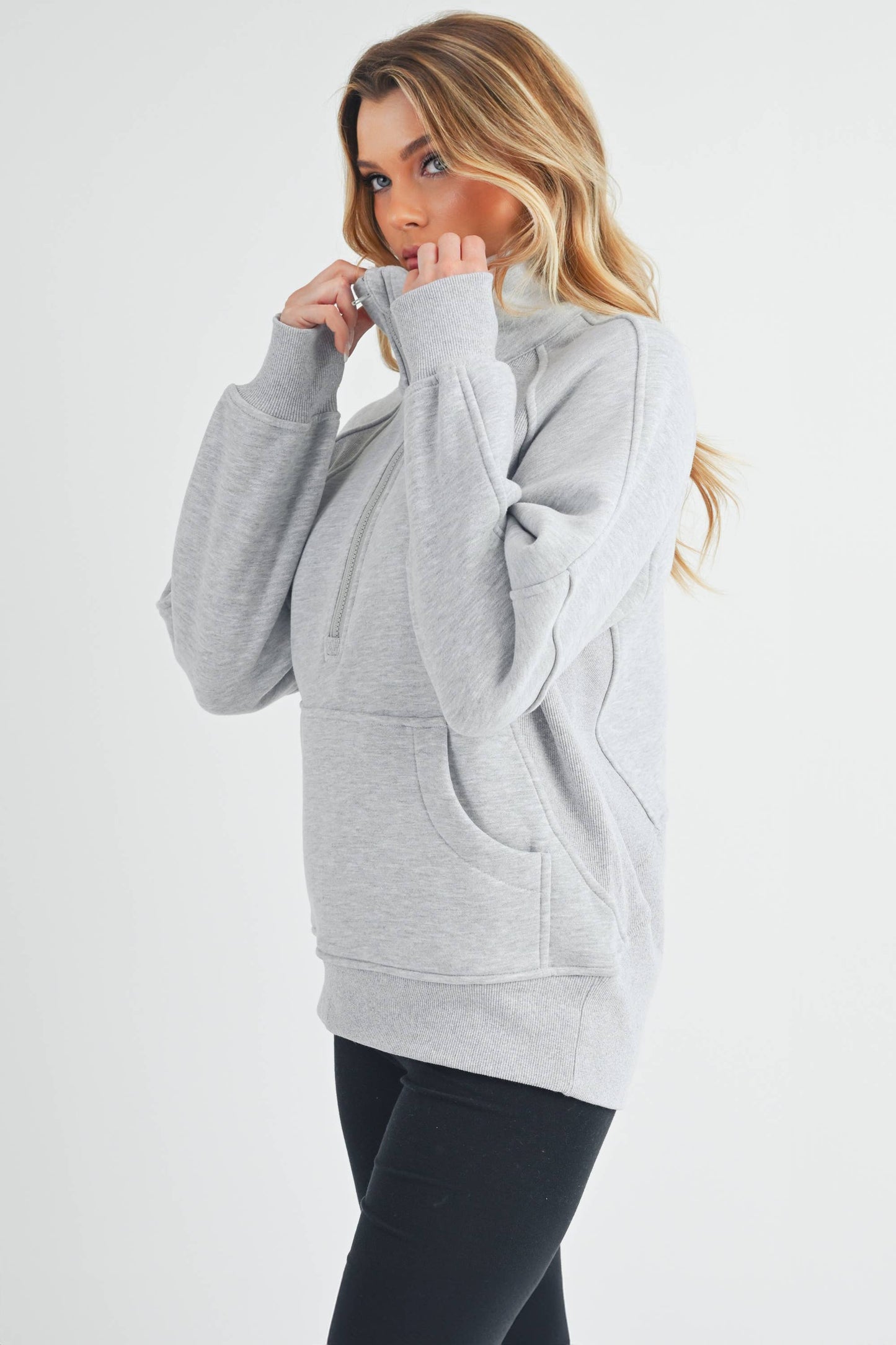 Leah Half-Zip Sweater