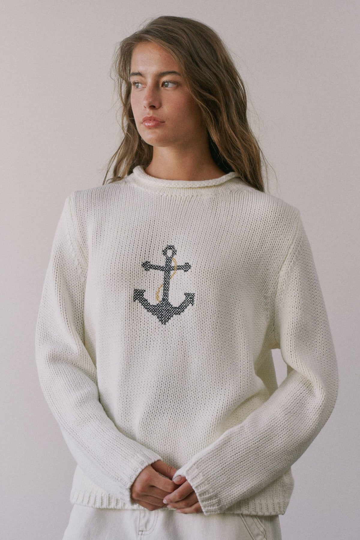 Coastal Anchor Knit Sweater