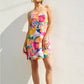 Island Bahamas Strapless Pull On Mini Dress