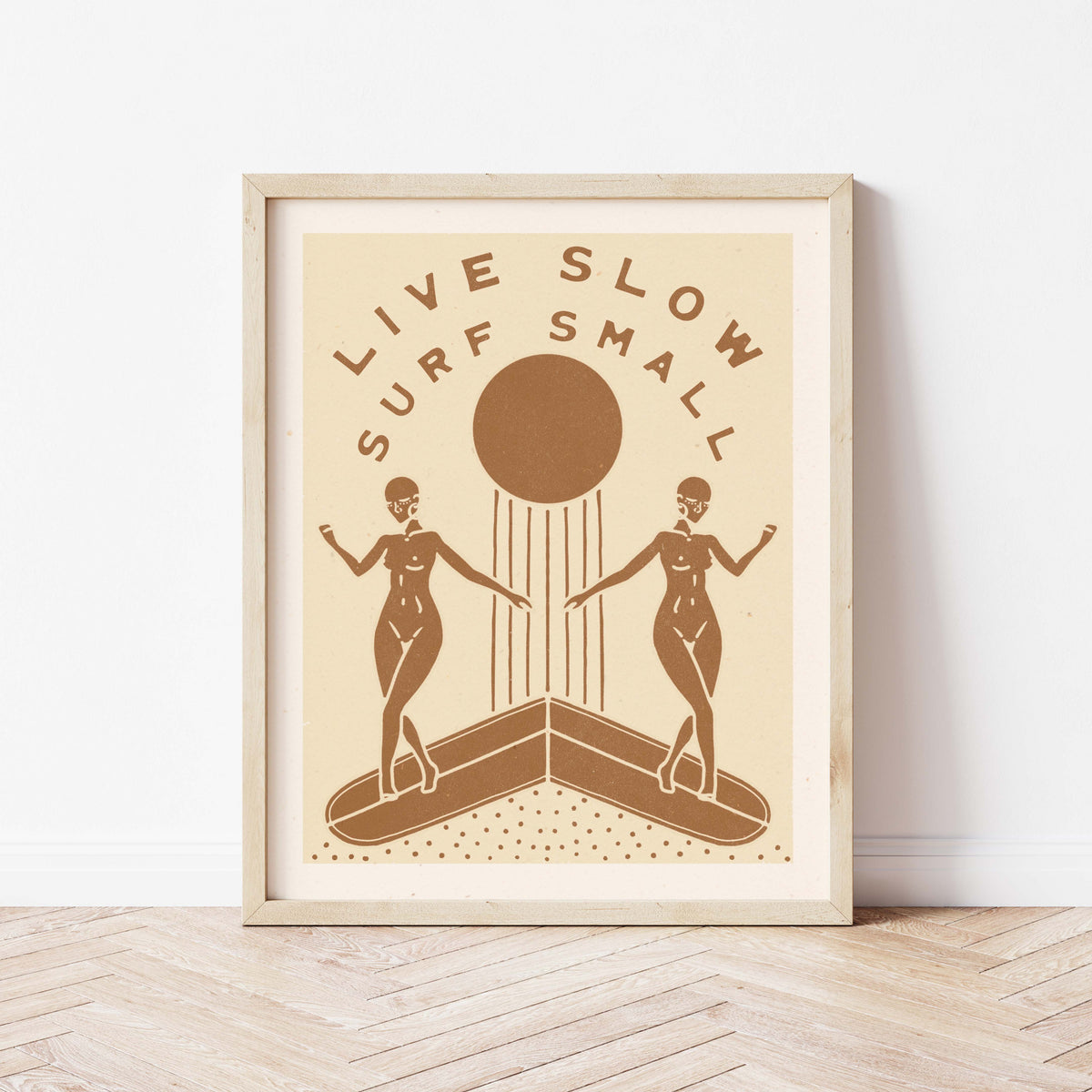 Live Slow Surf Small | Surf Art Print