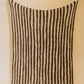 Stripe Plush Throw - Mocha & Cream