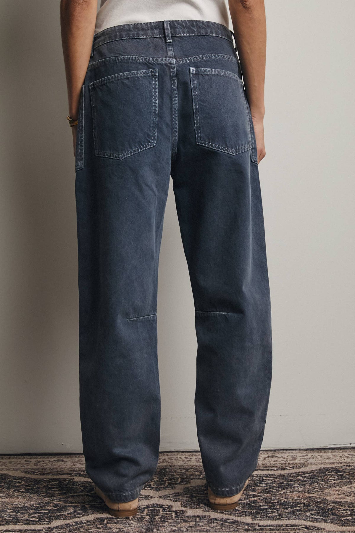 Nomad High Rise Barrel Utility Jeans