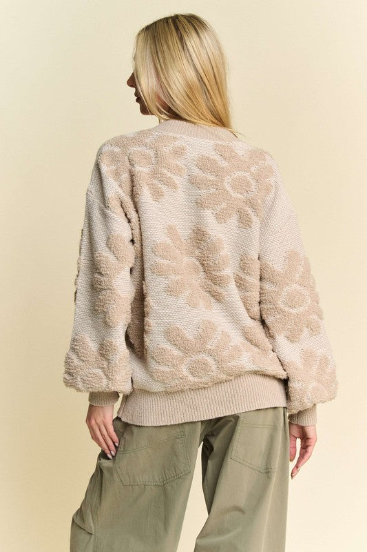 Polly Flower Texture Sweater