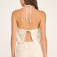 Kaelin Halter Neck Backless Top