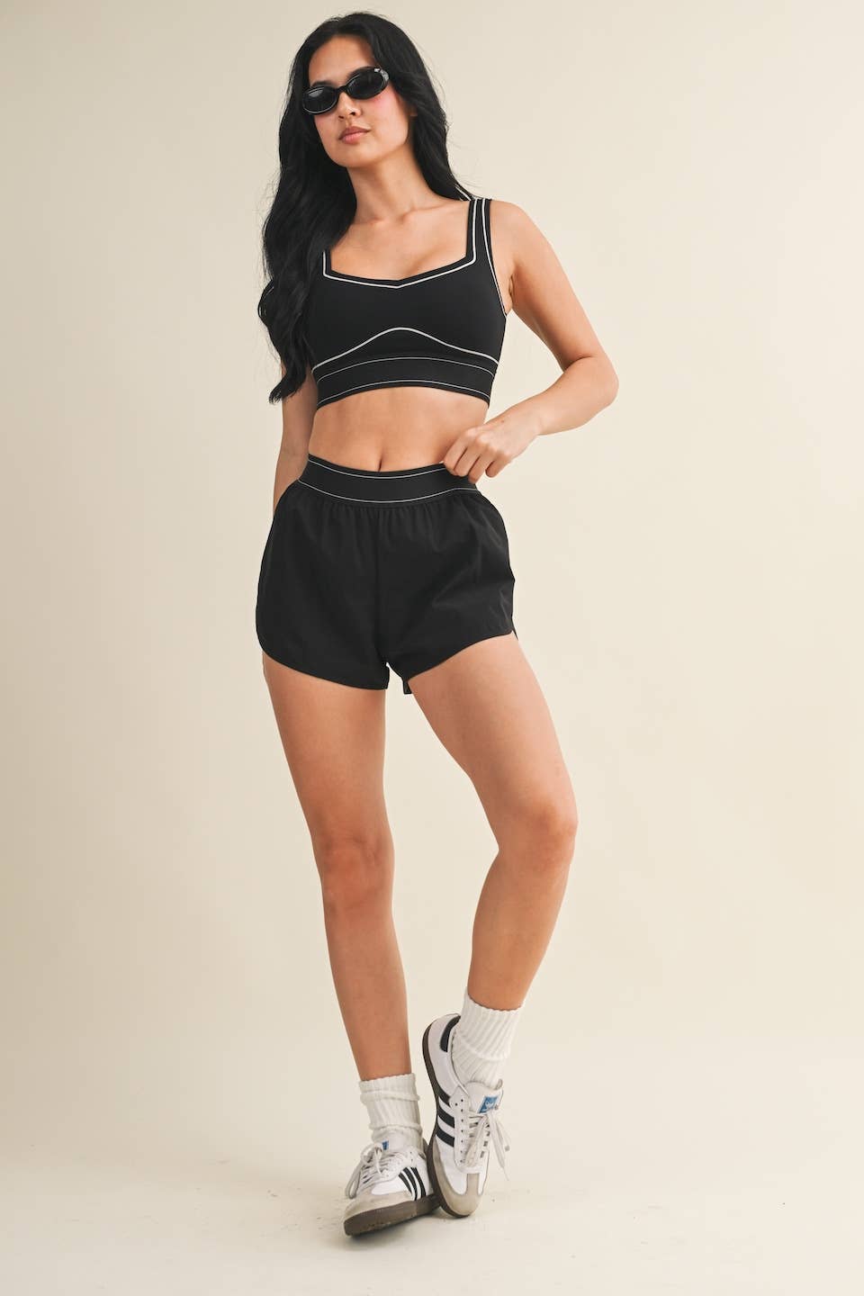 Lily Contrast Thread Sports Bra
