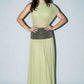 Izzy Colorblock Mesh Maxi Dress
