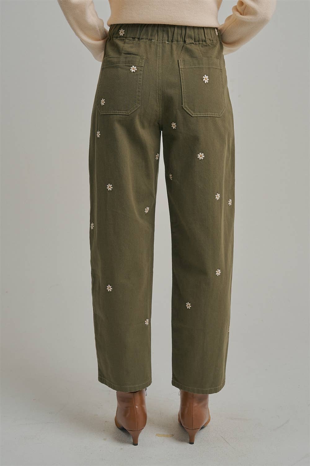 Kristin Embroidered Relaxed Pants