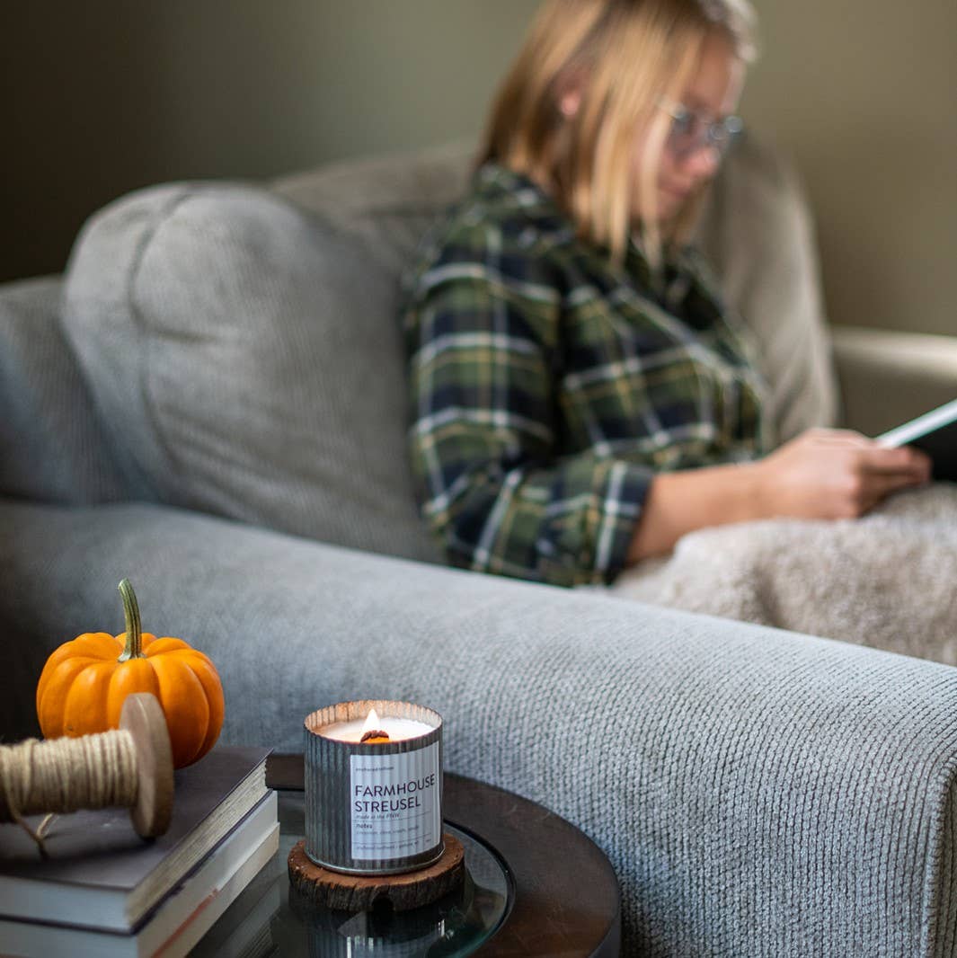 Staycation Rustic Wood Wick Candle