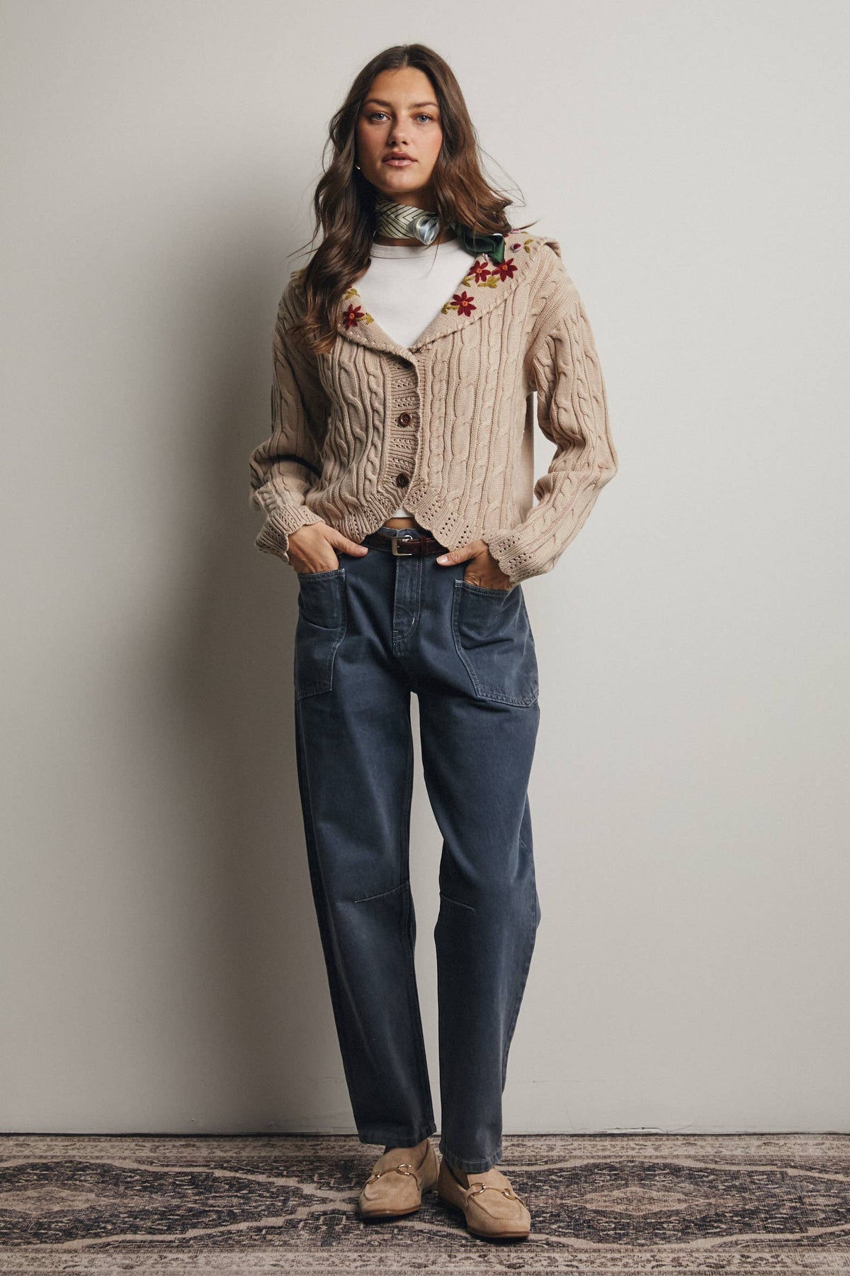Nomad High Rise Barrel Utility Jeans