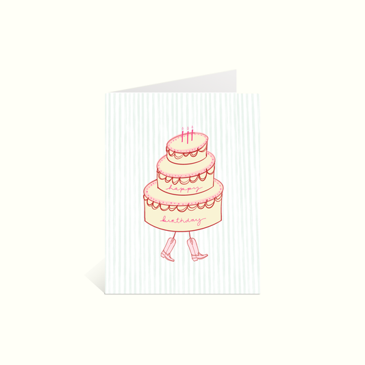 Happy Birthday Cowgirl Card