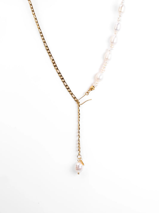 My Sister's Cottage | Waterproof | Freshwater Cultured Pearl Lariat Necklace