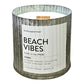 Beach Vibes Rustic Wood Wick Candle