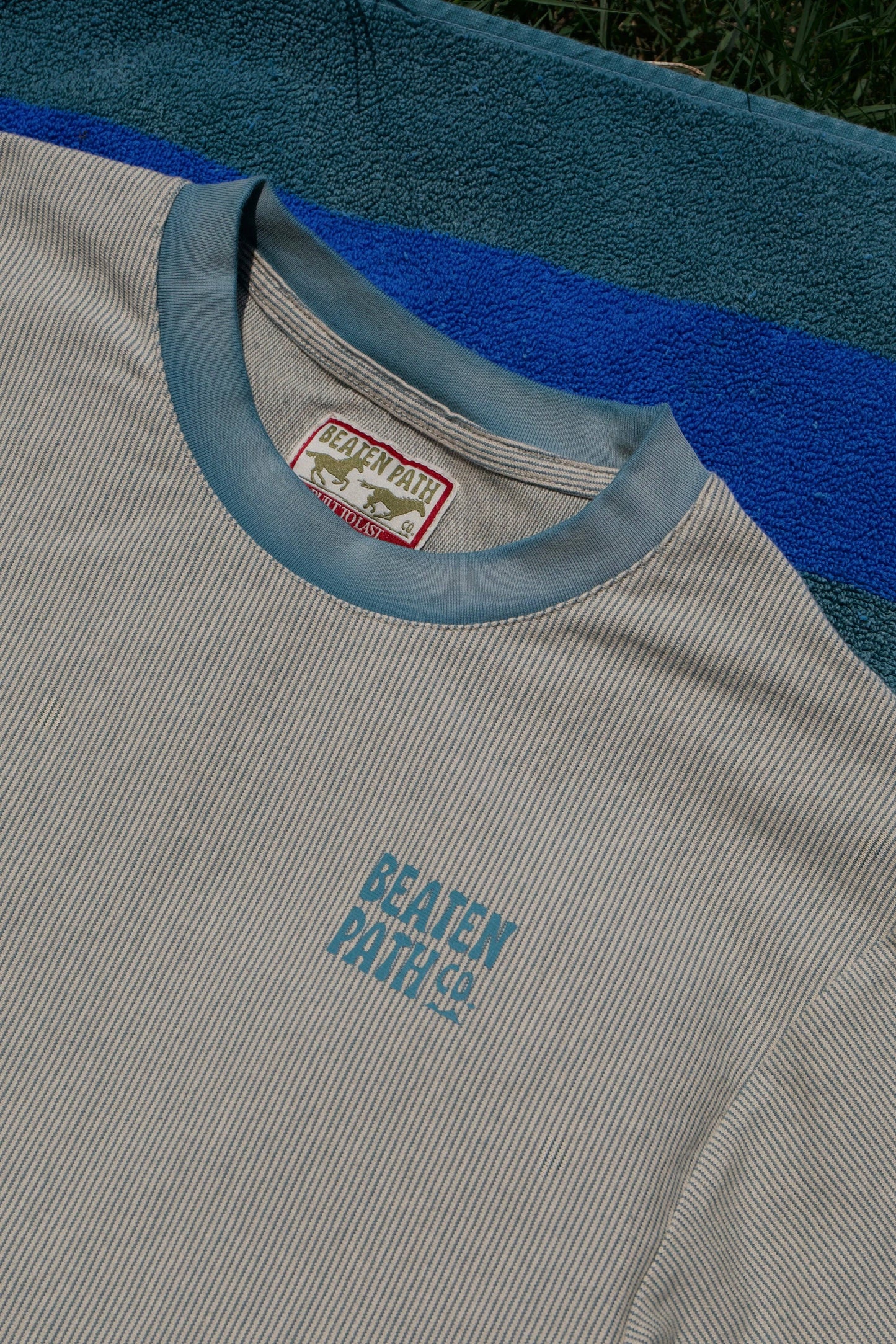 Vintage Wash Cotton Striped Tee