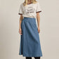 Miranda A-Line Denim Long Skirt