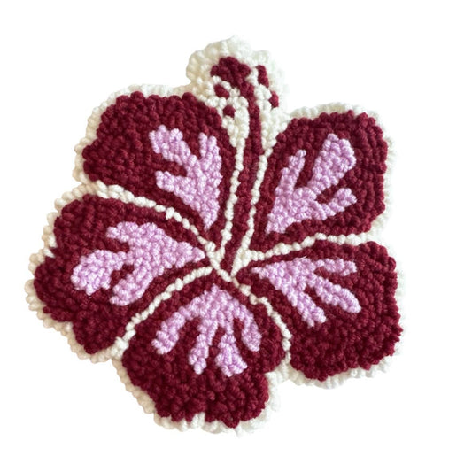 Hibiscus Mug Rug