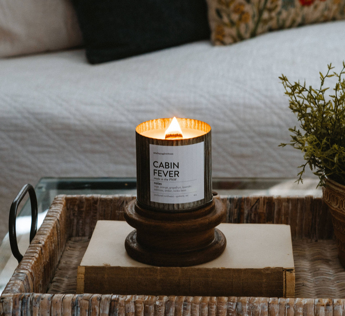 Island Life Rustic Wood Wick Candle