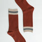 Retro Color Block Wool Blend Crew Socks