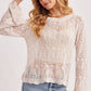 Jordan Open Knit Pullover