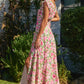 Send Love Plunging Tuck Maxi Dress