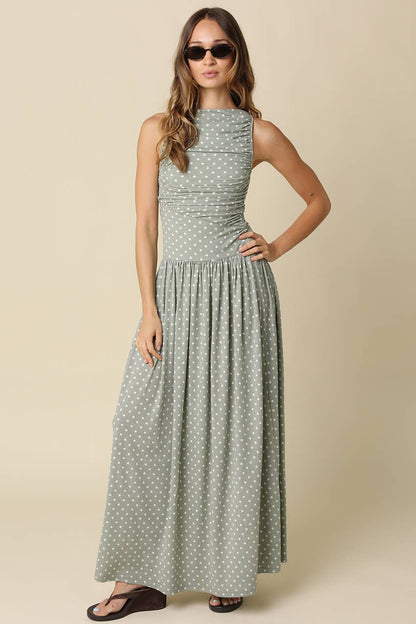 Sienna Polka Dot Maxi Dress