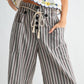 Greta Wide Leg Pants With Drawstring