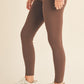 Annie High Waisted Leggings - Coffee Brown