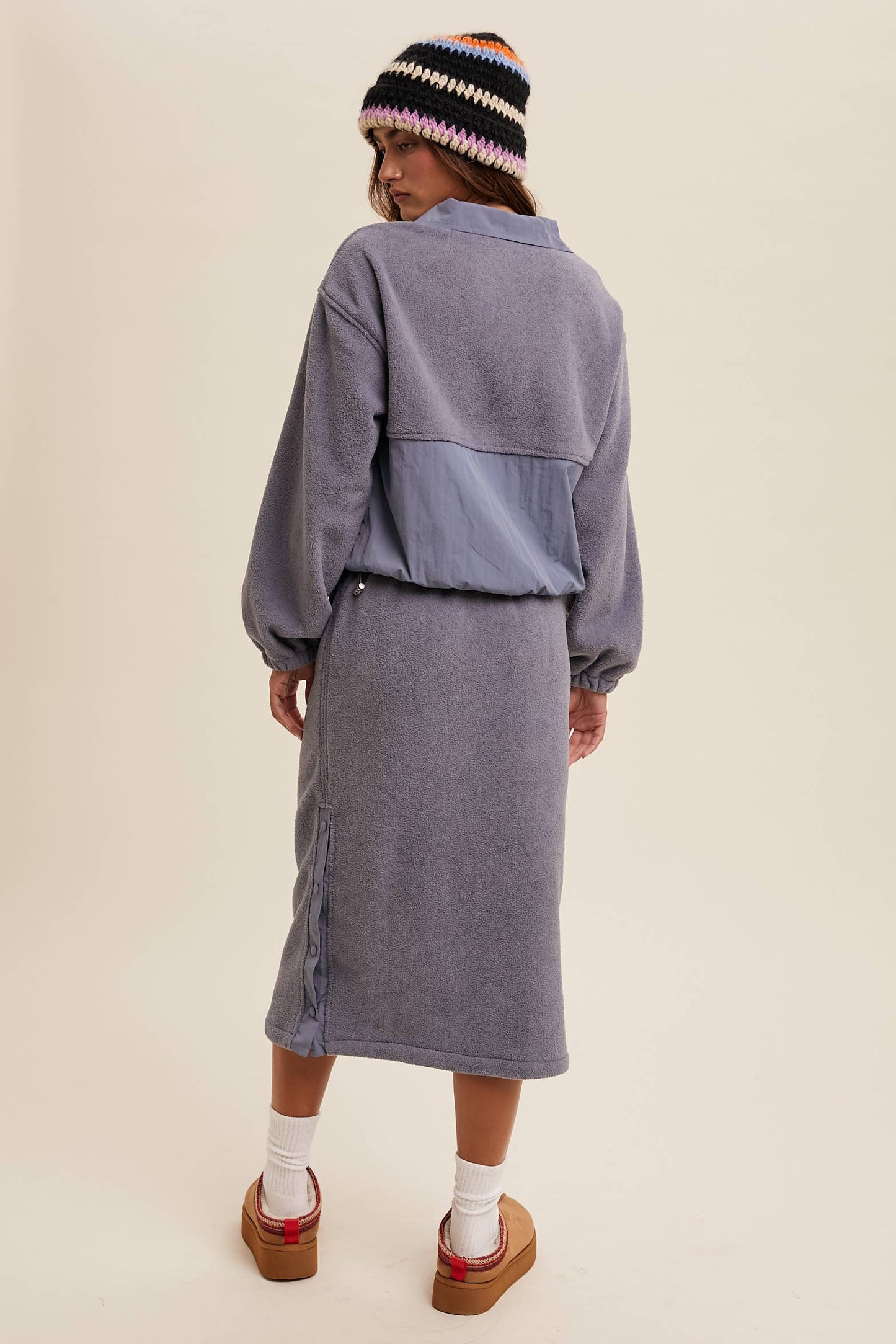 Janie Fleece Midi Skirt