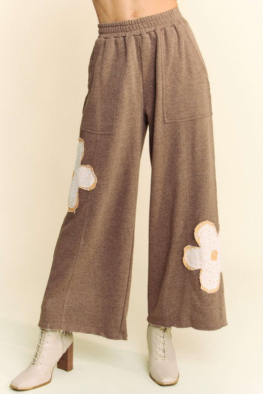 Mona Flower Patch Wide Leg Pants