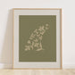 Green Floral Fin | Surf Inspired Print