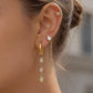 Finley 18K Gold Non-Tarnish CZ Chain Drop Earring Sets