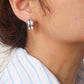 Emma Non-Tarnish Double C-Hoop Earring