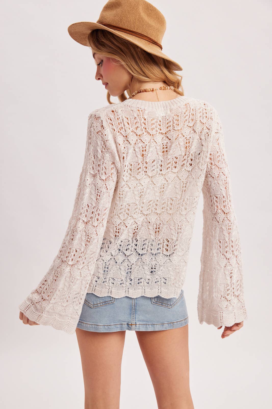 Jordan Open Knit Pullover