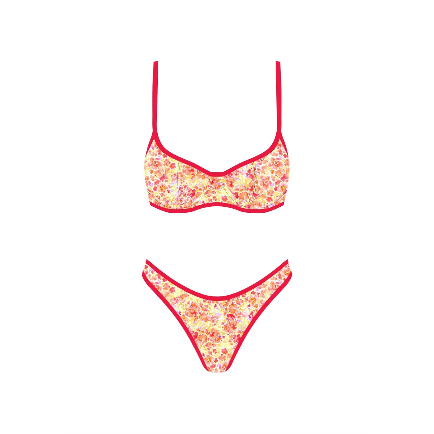 Seaside Picnic Bikini Top