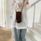 Madison Suede-Like Crossbody Bag w/Tassel